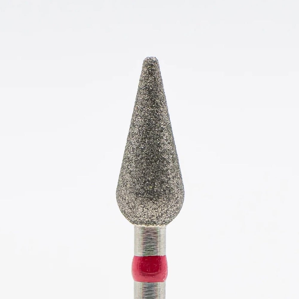 Diamond nail bit, Large Candle - Fine (Red) (D-35) - Level Up Beauty Supply
