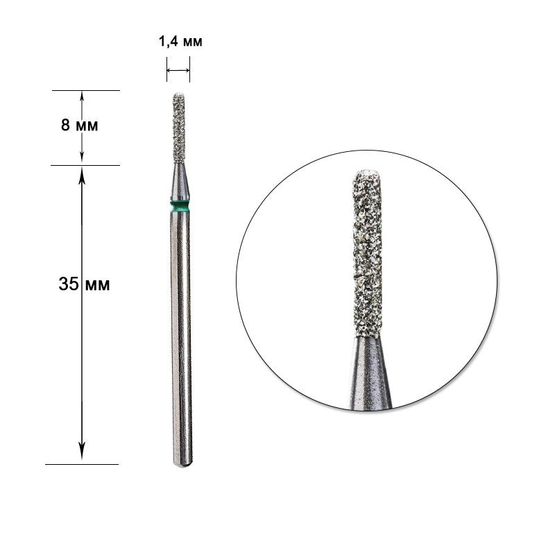 STALEKS Diamond nail bit, Rounded Cylinder 1.4 Coarse (FA30G014/8)